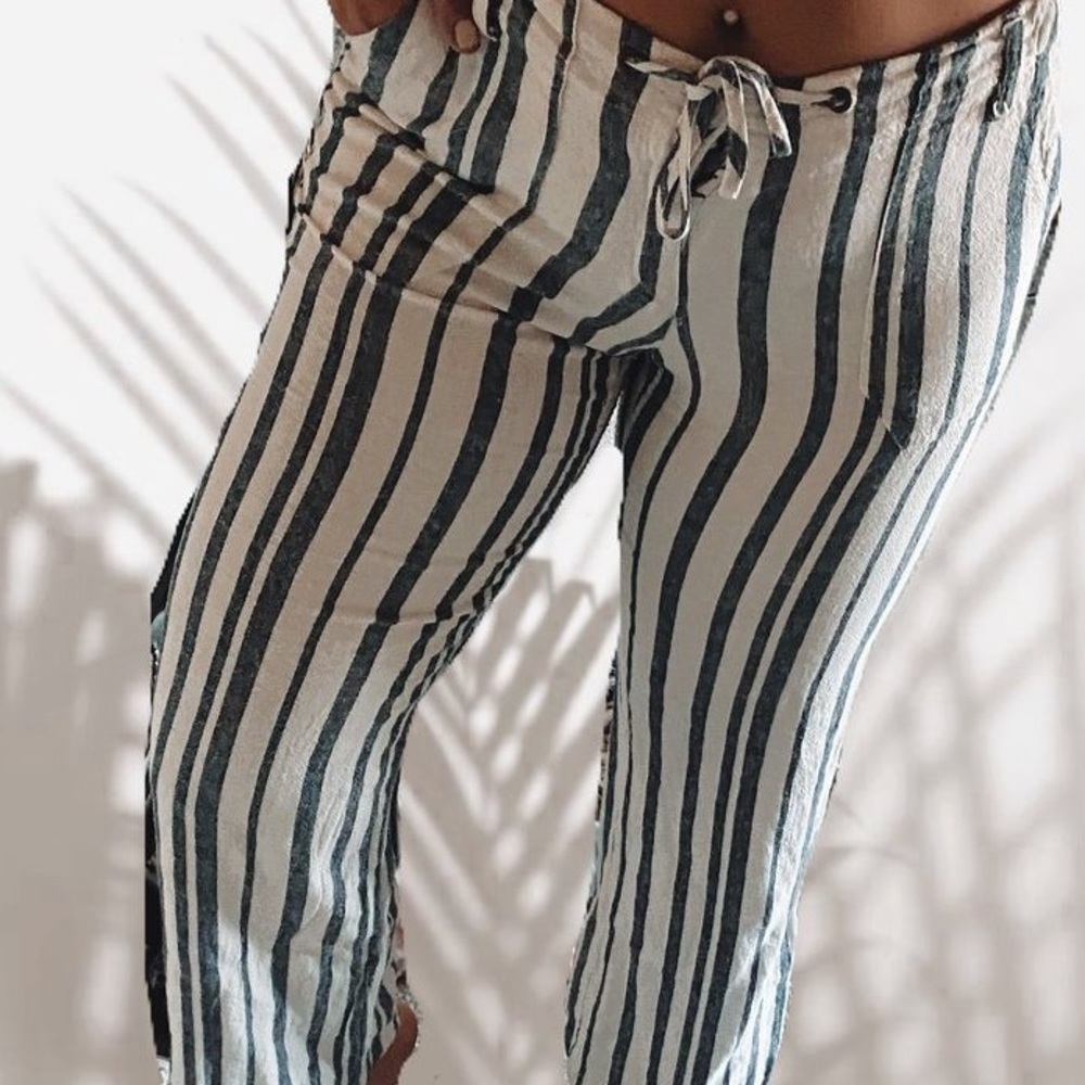 Beachy stripped pants